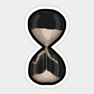 Hourglass Torture Illustration Sticker